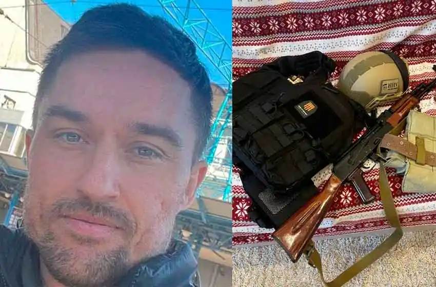 Fue tenista profesional y ahora se alistó para combatir en la guerra contra Rusia