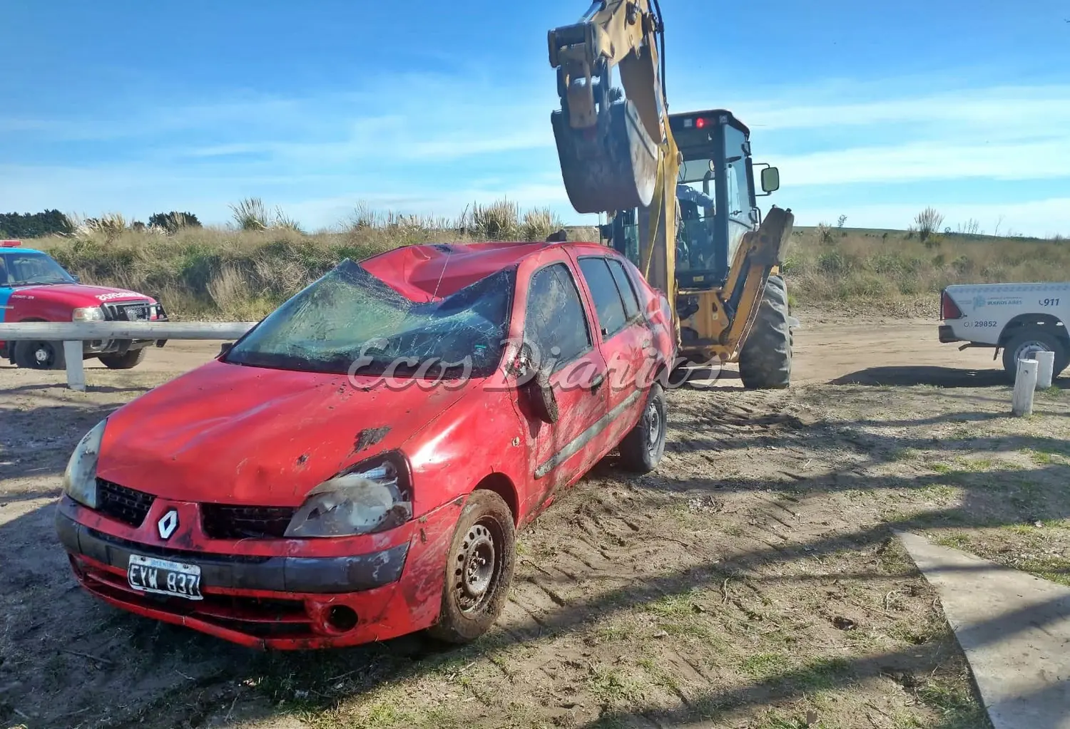 Apareció flotando en el río un auto robado a un vecino