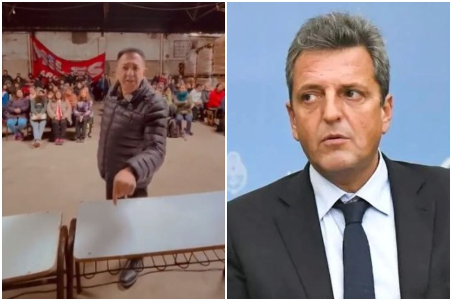 Video: "Hoy no pudiste venir a La Matanza, cagón", el nuevo ataque de Luis D'Elía contra Sergio Massa