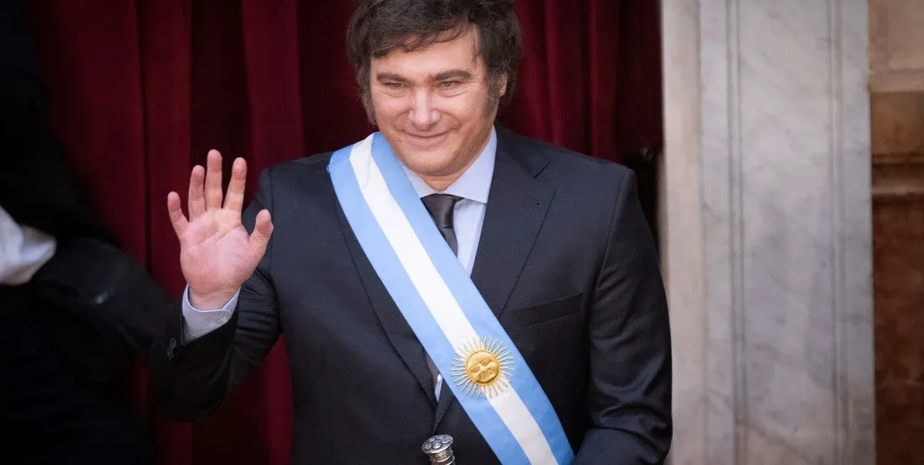 El presidente argentino, Javier Milei. Crédito: Xinhua/Martín Zabala