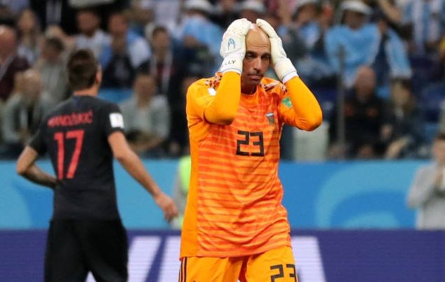Caballero rompió el silencio e hizo un descargo después del error ante Croacia