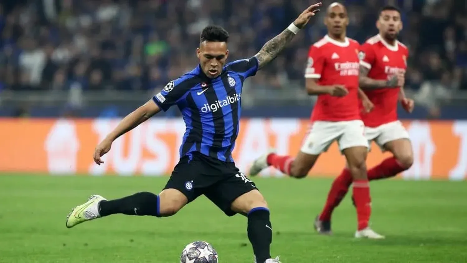 Con goles de Lautaro Martínez y Joaquín Correa, Inter empató con Benfica y accedió a la semifinal de la Champions League