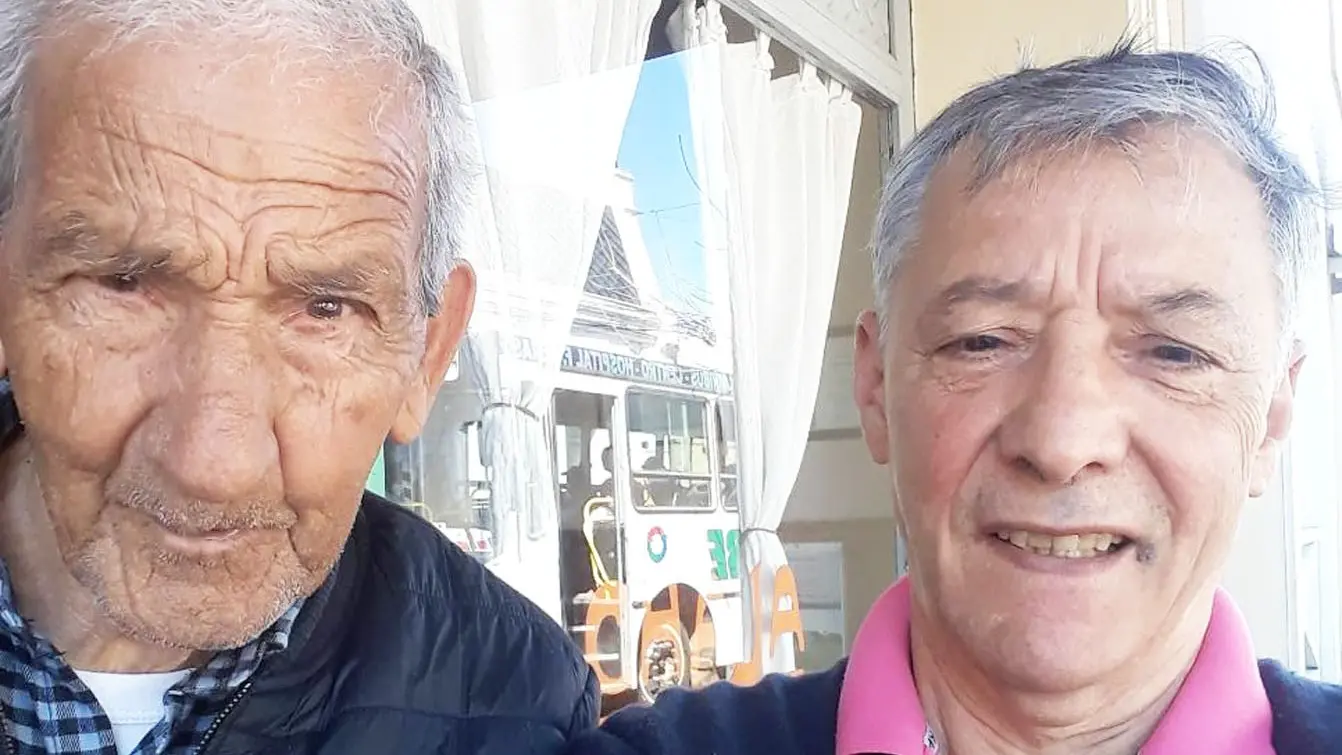 Santiago “Chanta” Fernández y su gran amigo, Víctor Godoy