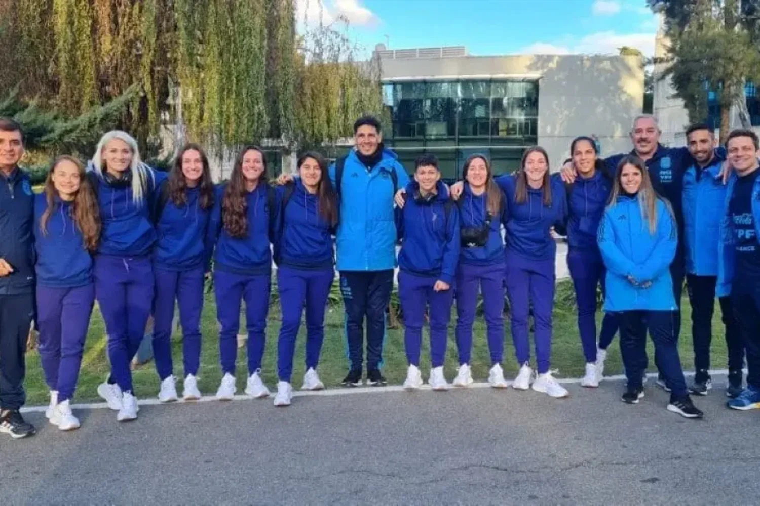 La Selección Argentina realiza su primer entrenamiento