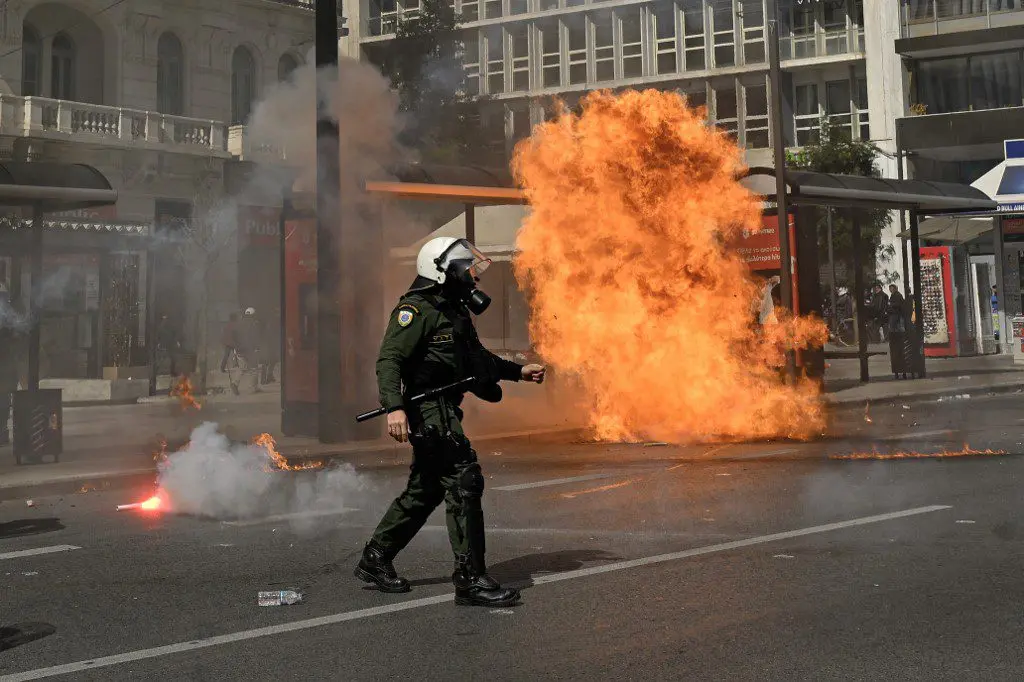 ATENAS CALIENTE tras protestas por caso del accidente ferroviario