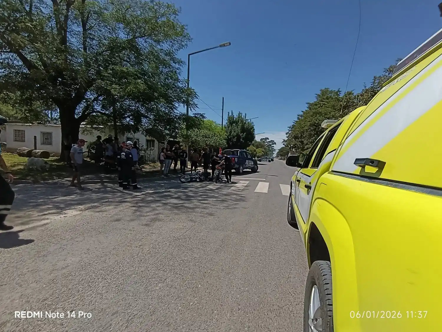 Alem y Matassi, el escenario de la colisión. Foto: BVVT