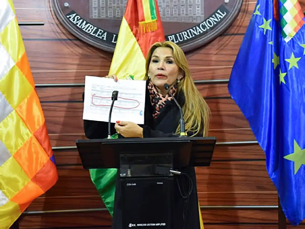  Jeanine Añez se autoproclamó presidenta de Bolivia