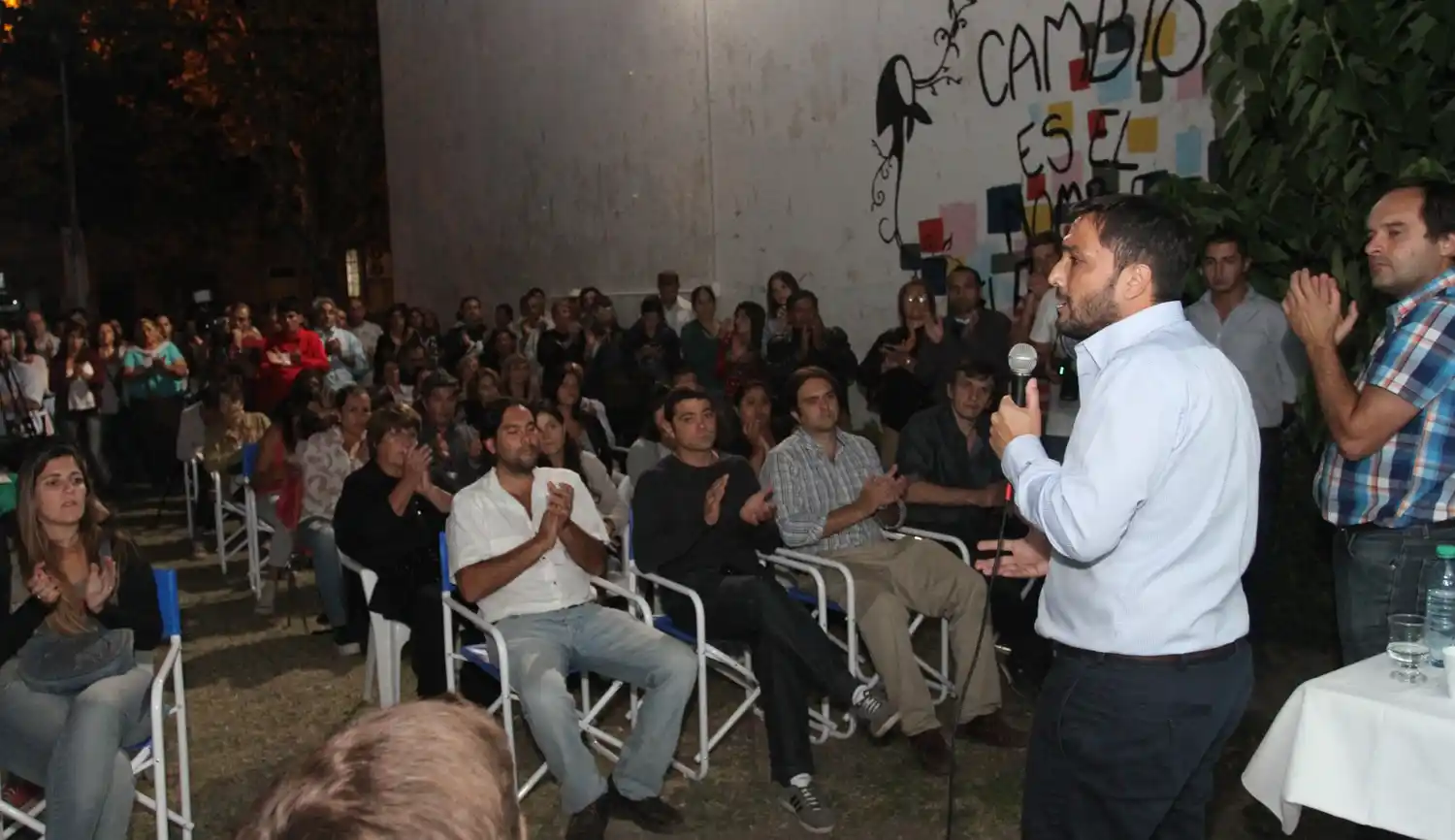Elecciones 2015: Mussi recorrió Mercedes