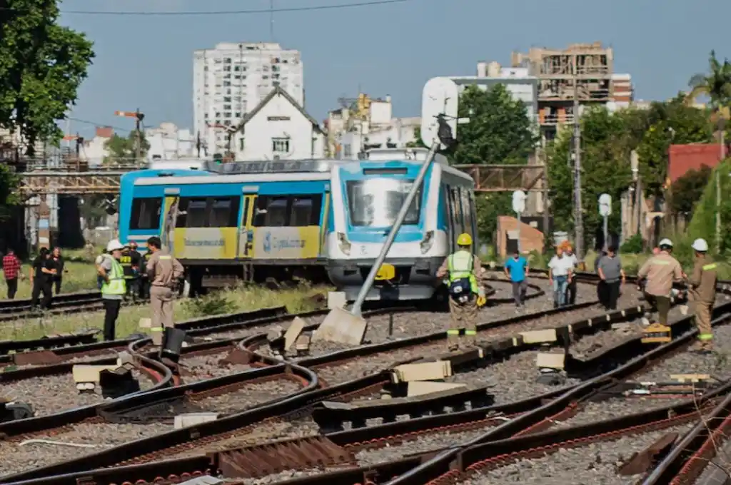 Descarriló el tren Sarmiento