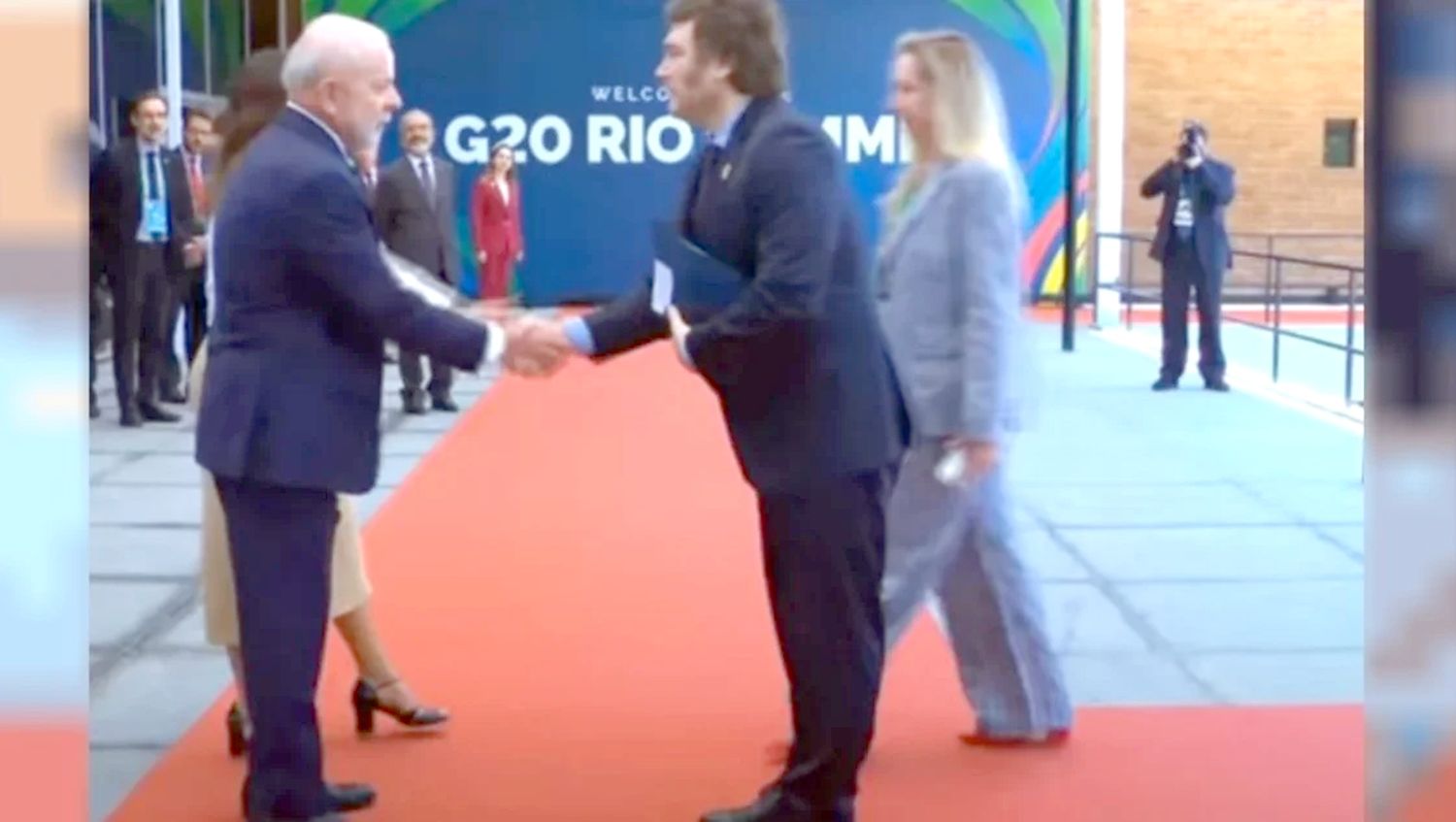 El protocolar saludo entre Javier Milei y Lula da Silva en el G20 en Río de Janeiro