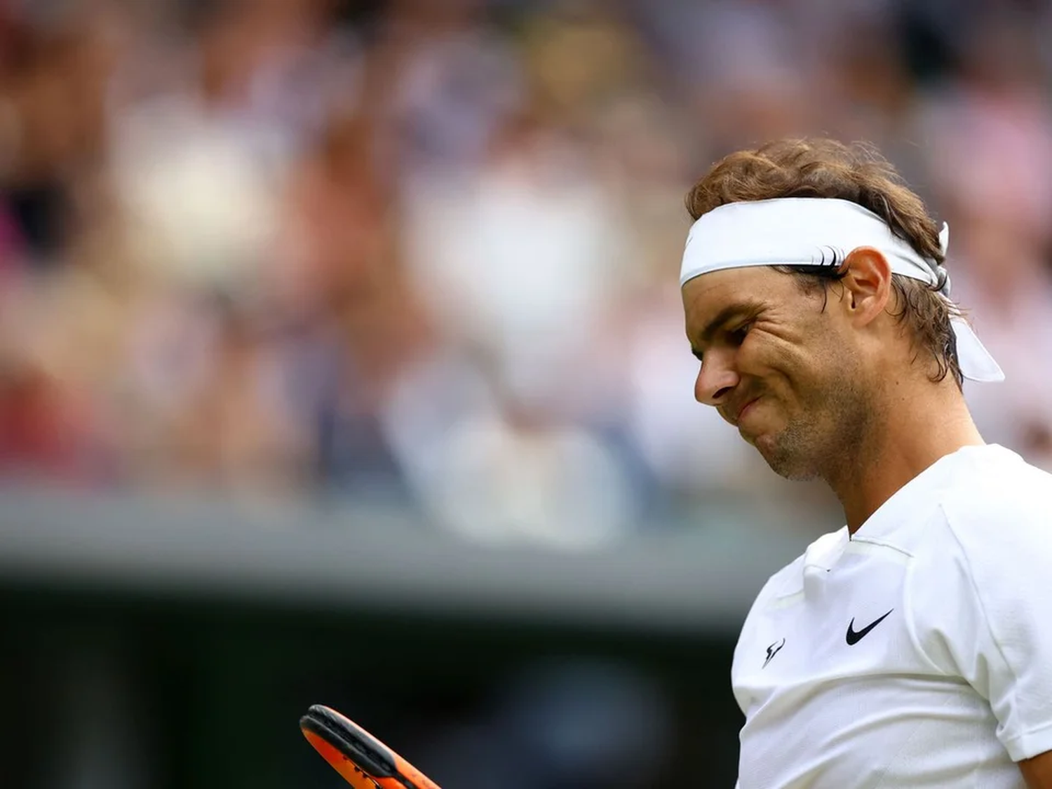 Nadal durante su última participación en Wimbledon, en 2022