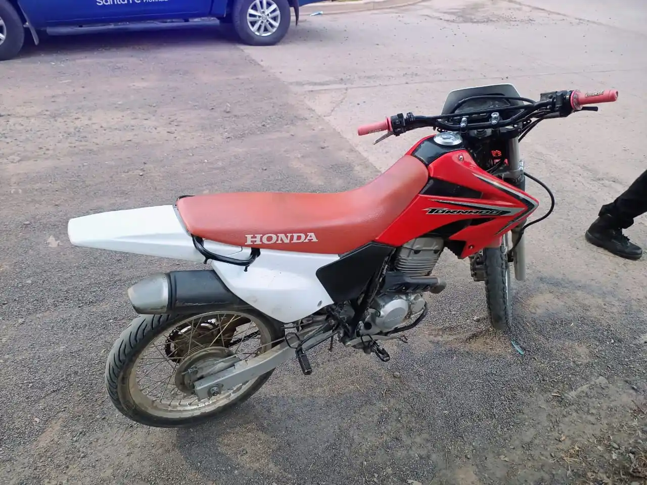 La policía recuperó la motocicleta robada.