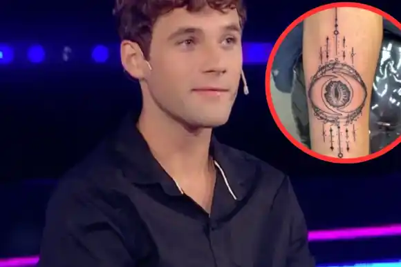 Agustín se hizo un tremendo tatuaje en honor a Gran Hermano y las redes no se lo dejaron pasar: “El menos fantasma”