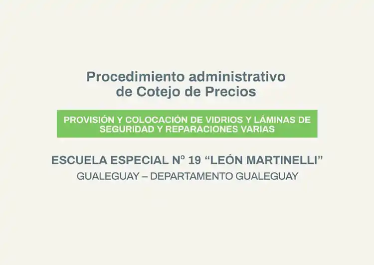 Ejecutarán trabajos de seguridad y mantenimiento en escuela de Gualeguay