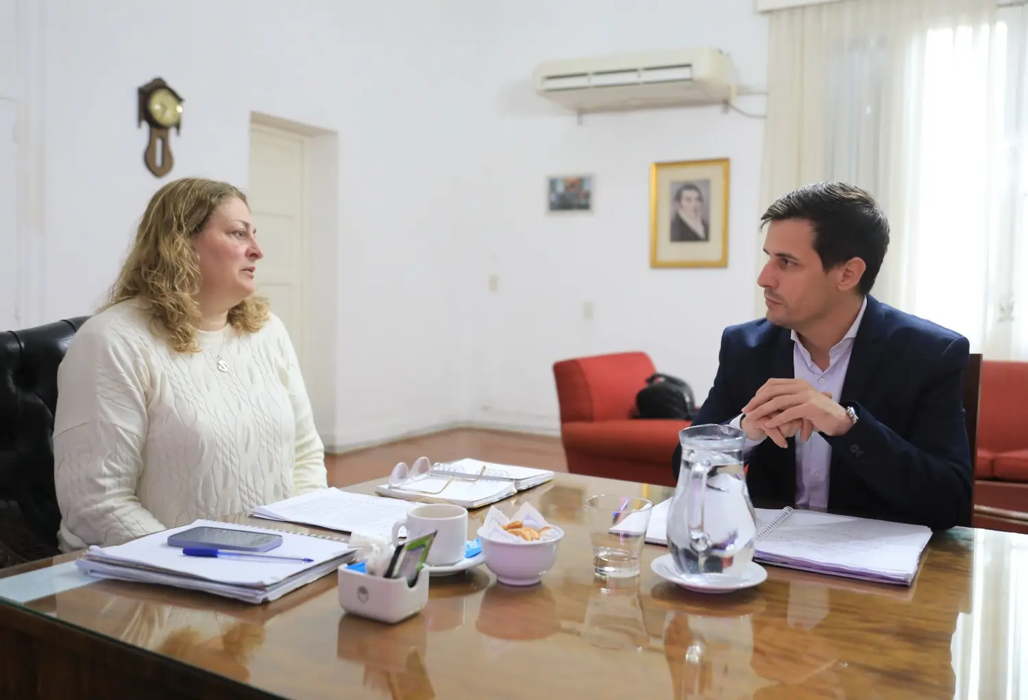Viotti se reunió con la ministra Silvia Ciancio