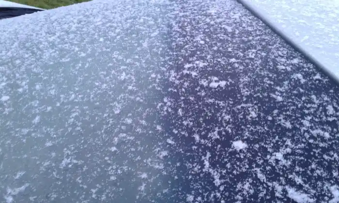 Cayó nieve en Tandil en la madrugada del domingo: los videos de los usuarios que registraron el momento