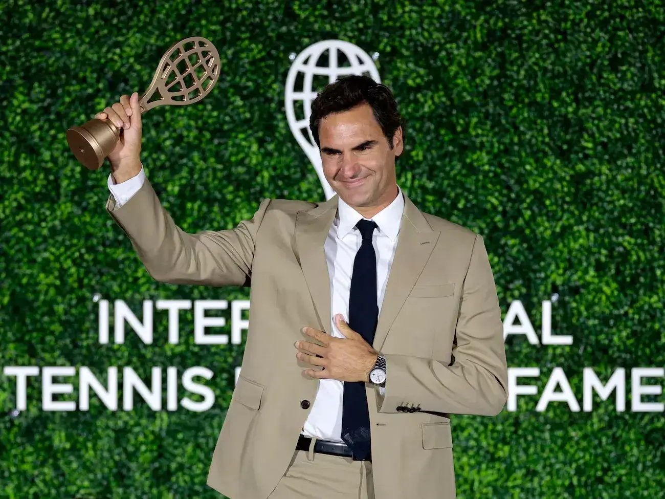 Roger Federer ingresó al Salón de la Fama de Tenis. Foto: EFE