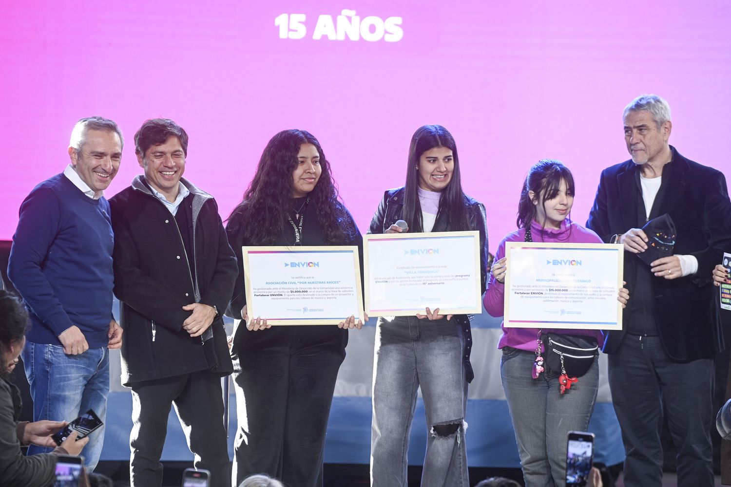 Junto a más 4 mil jóvenes, Kicillof celebró el 15° aniversario del programa Envión