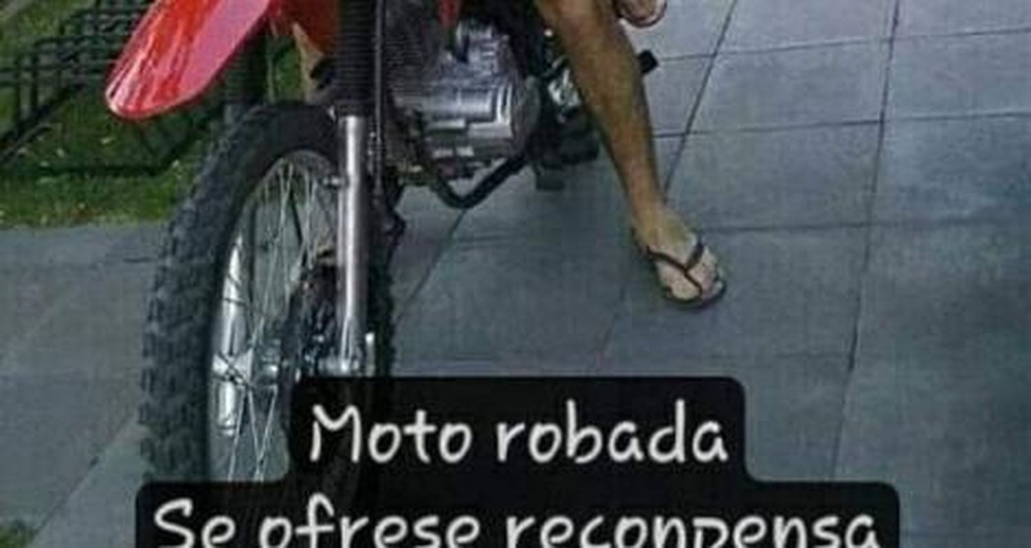 Datos de una moto que robaron