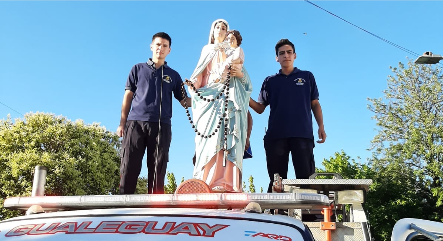 Arribó la imagen peregrina de la Virgen del Rosario de San Nicolás