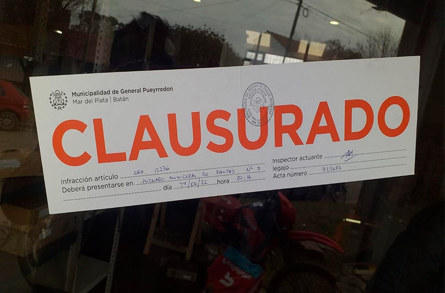 Clausura local gastronómico: "La idea que tienen es de regularizar a todos los trabajadores"