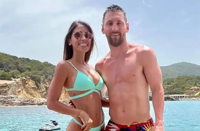 Messi dejó ver su jugado y secreto tatuaje que tiene en homenaje a Antonela Roccuzzo
