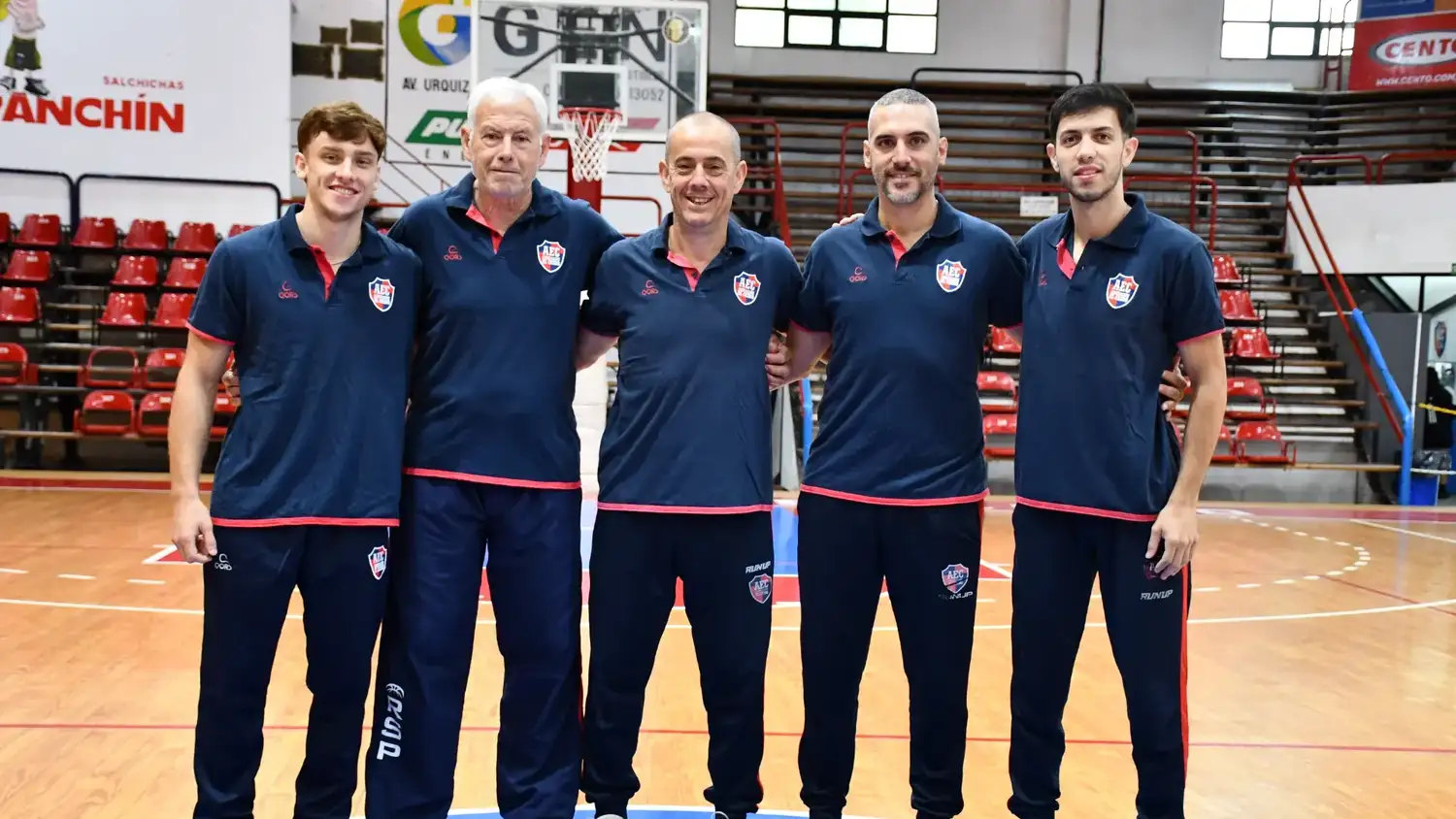 Sosa, Manzotti, Blengini, Orellano y Oitana, el cuerpo de trabajo que acompañará a El Ceibo en su histórico debut en la Liga Argentina.