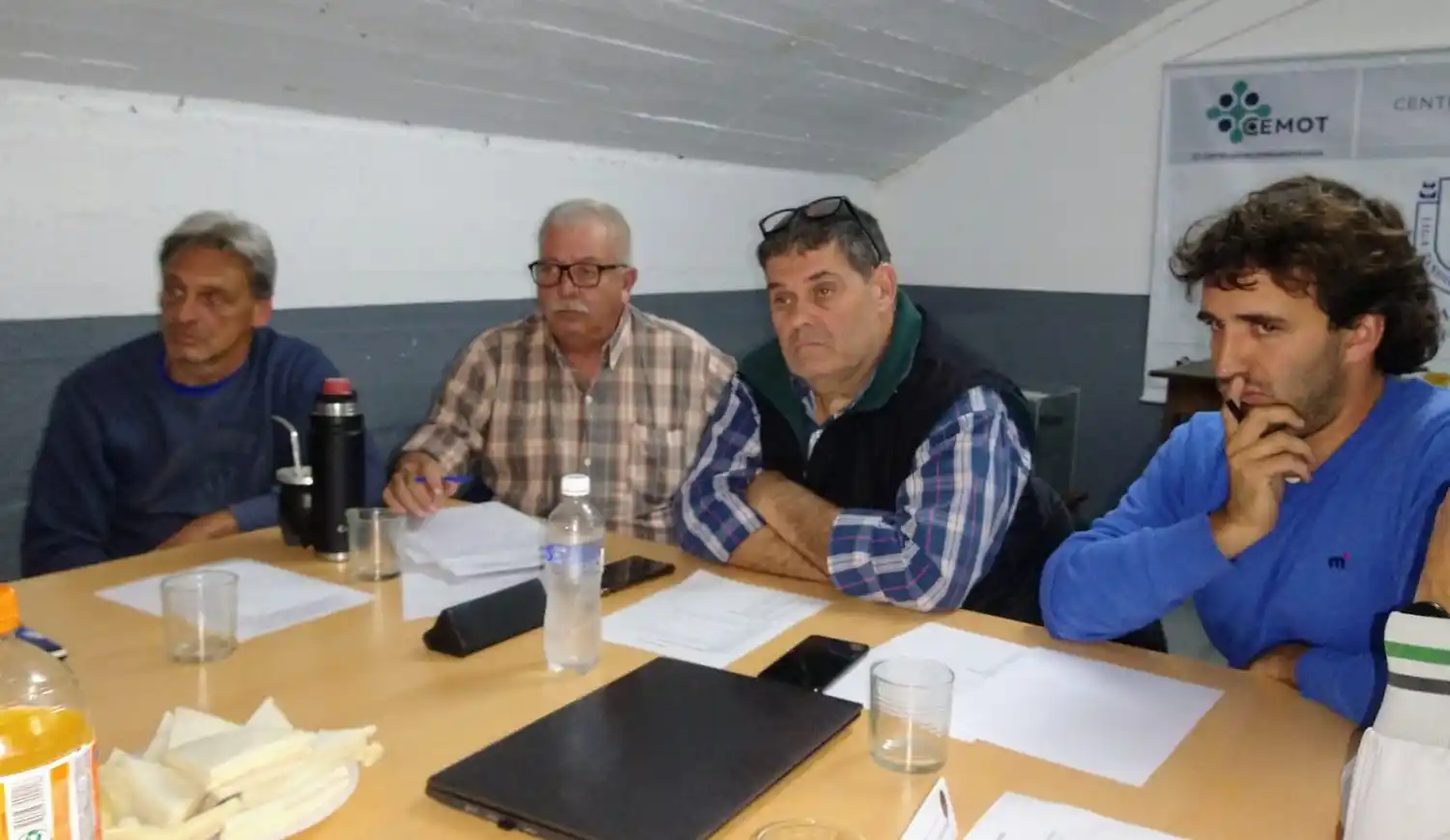 Viggiano, Ardúa, Cenoz y Di Fonzo; en la reunión liguista.