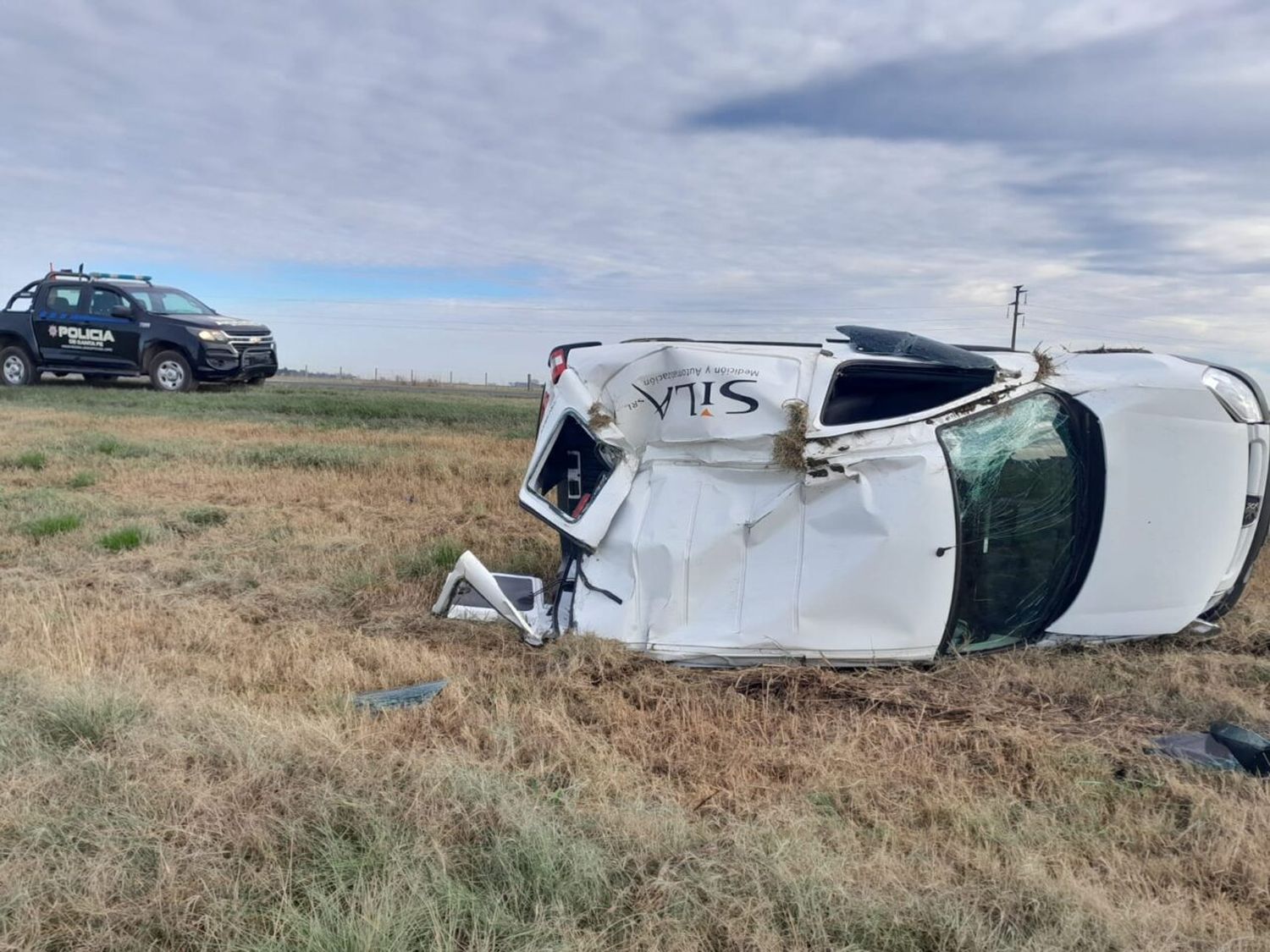 Accidente sin daños mayores en la Ruta 33 a la altura de Firmat