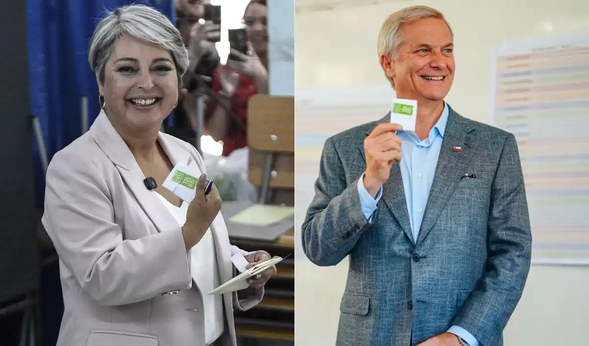 Jeannette Jara y José Antonio Kast, los principales candidatos trasandinos.