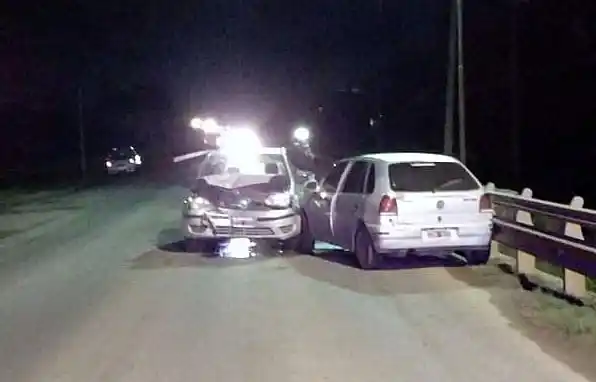 Choque en la ruta 227 deja a dos personas heridas