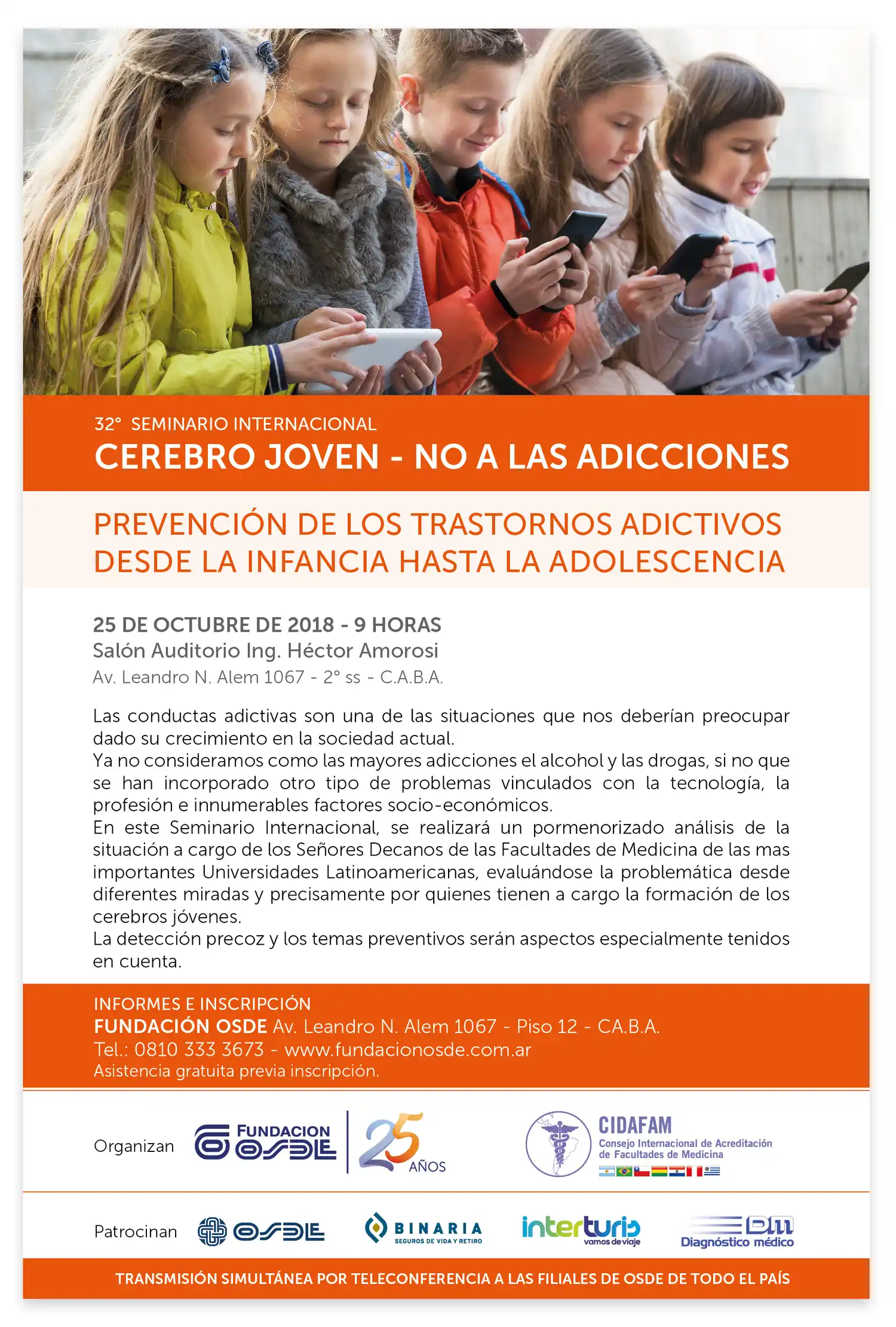  Fundación OSDE organiza el Seminario  Internacional Cerebro Joven