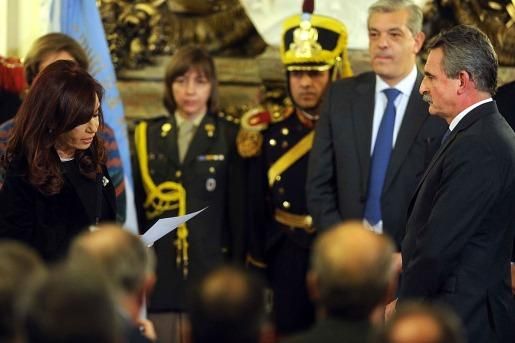 Cristina encabezó acto de Jura de Puricelli y Rossi
