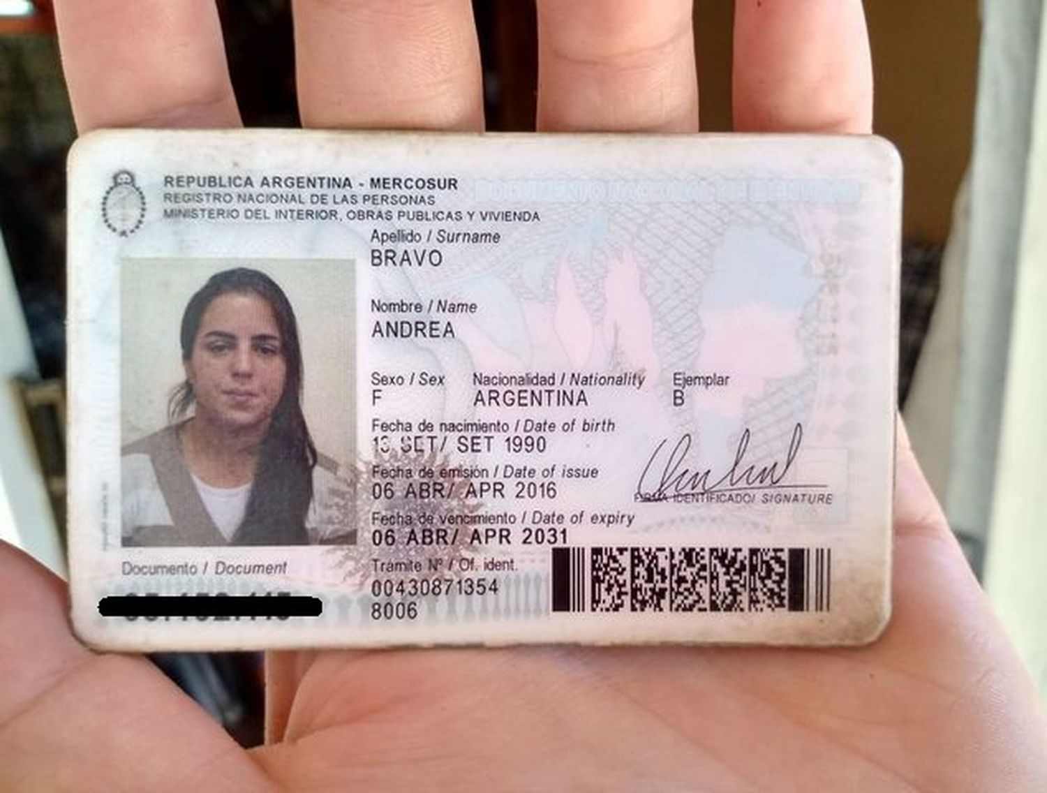 Encontraron el documento de Andrea