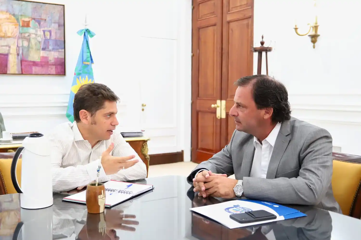 Kicillof e Intendente de Escobar analizaron obras para el distrito y la región