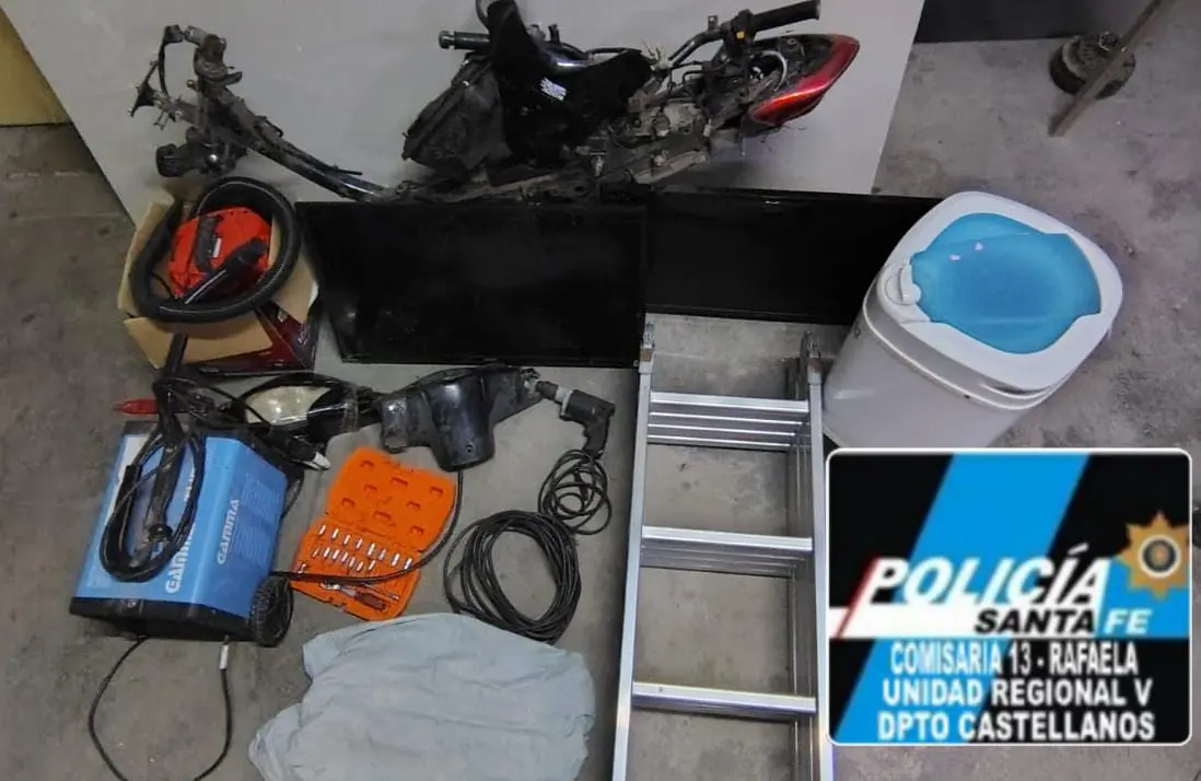 Cayó un joven con frondoso prontuario policial: encontraron electrodomésticos y herramientas en su poder