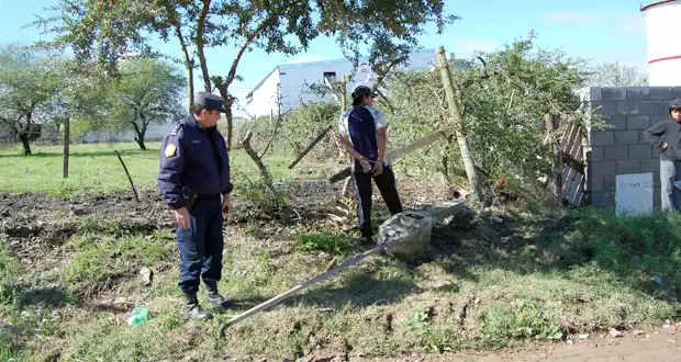 Detenido cuando intentaba llevarse un pilar de luz