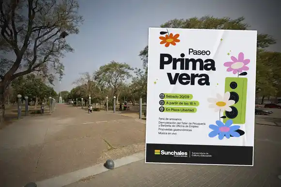 Paseo Primavera: feria, música y gastronomía para recibir la nueva estación en Sunchales