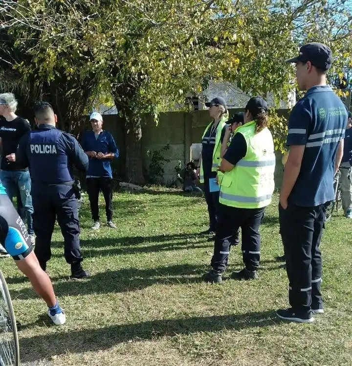 Grupo de ciclista debió suspender entrenamiento en el circuito ante presencia de personal policial e inspectoría