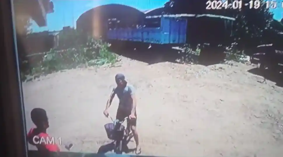 el ladrón registrado por las cámaras de seguridad