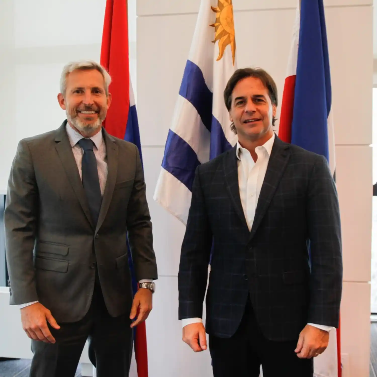 Frigerio y Lacalle Pou coincidieron en la necesidad de mejorar los procesos de integración