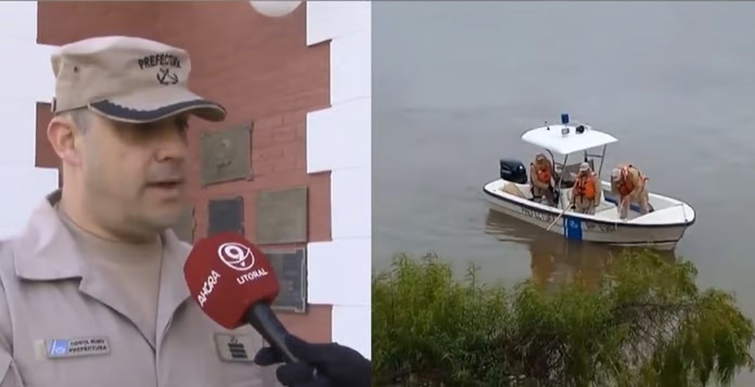 Joven desaparecido en el Río Paraná: “A medida que pasan los días, las probabilidades disminuyen”