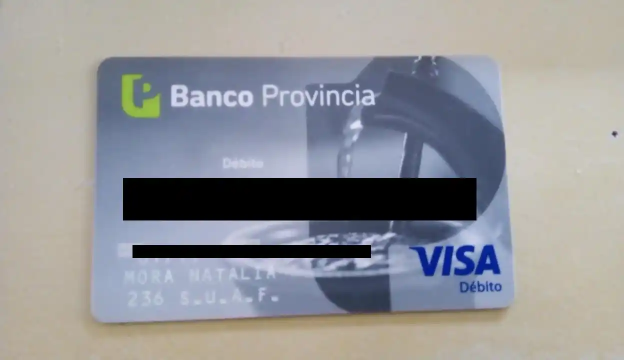 Encontraron la tarjeta de Natalia