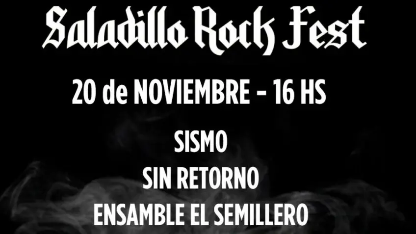 Saladillo, a puro rock: Llega la primera edición del "Rock Fest"