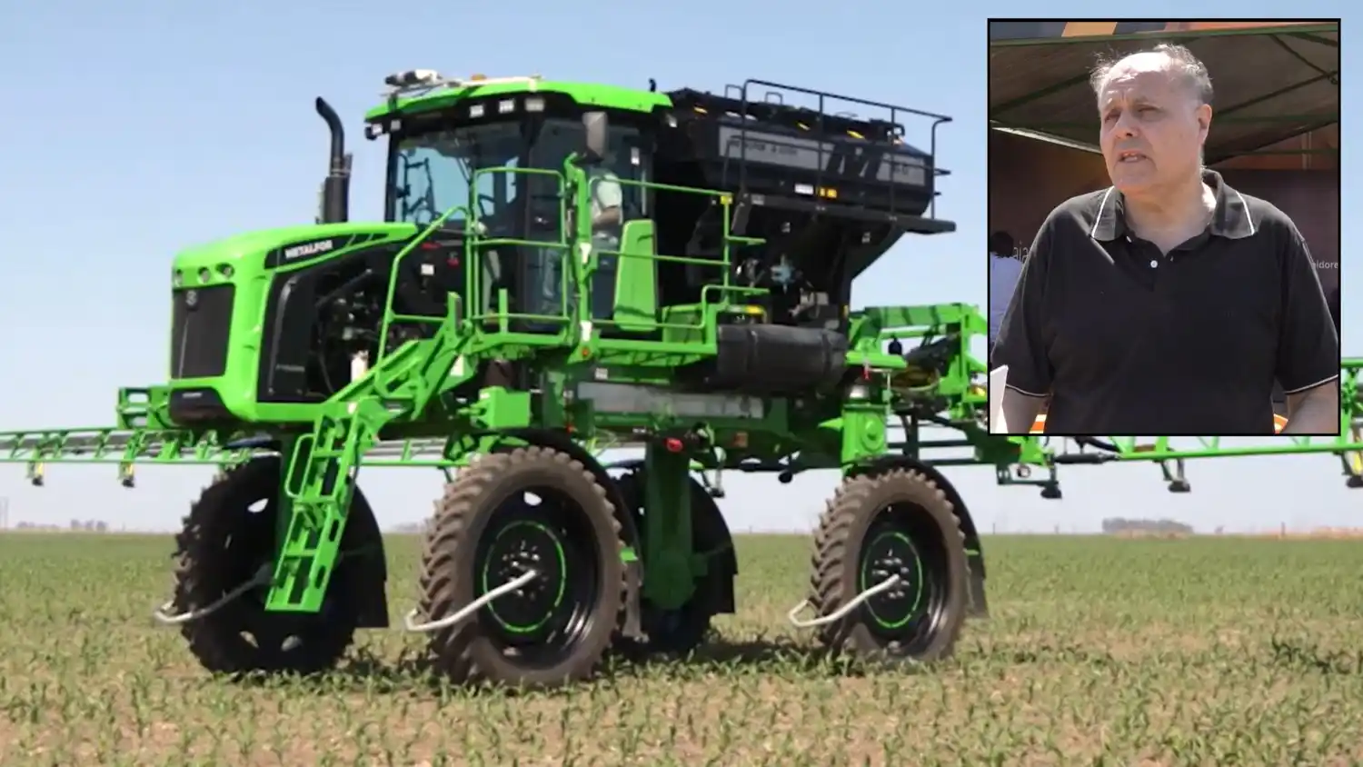 Gabriel Marbán ofreció charlas instructivas en Canal Rural sobre las pulverizaciones.