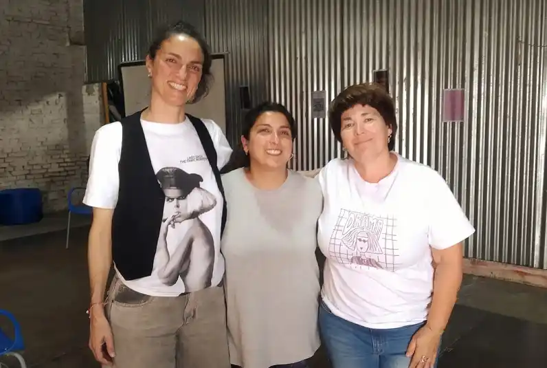 Isabela Ibarra, Fiamma Silva y Gisela Giamberardino.