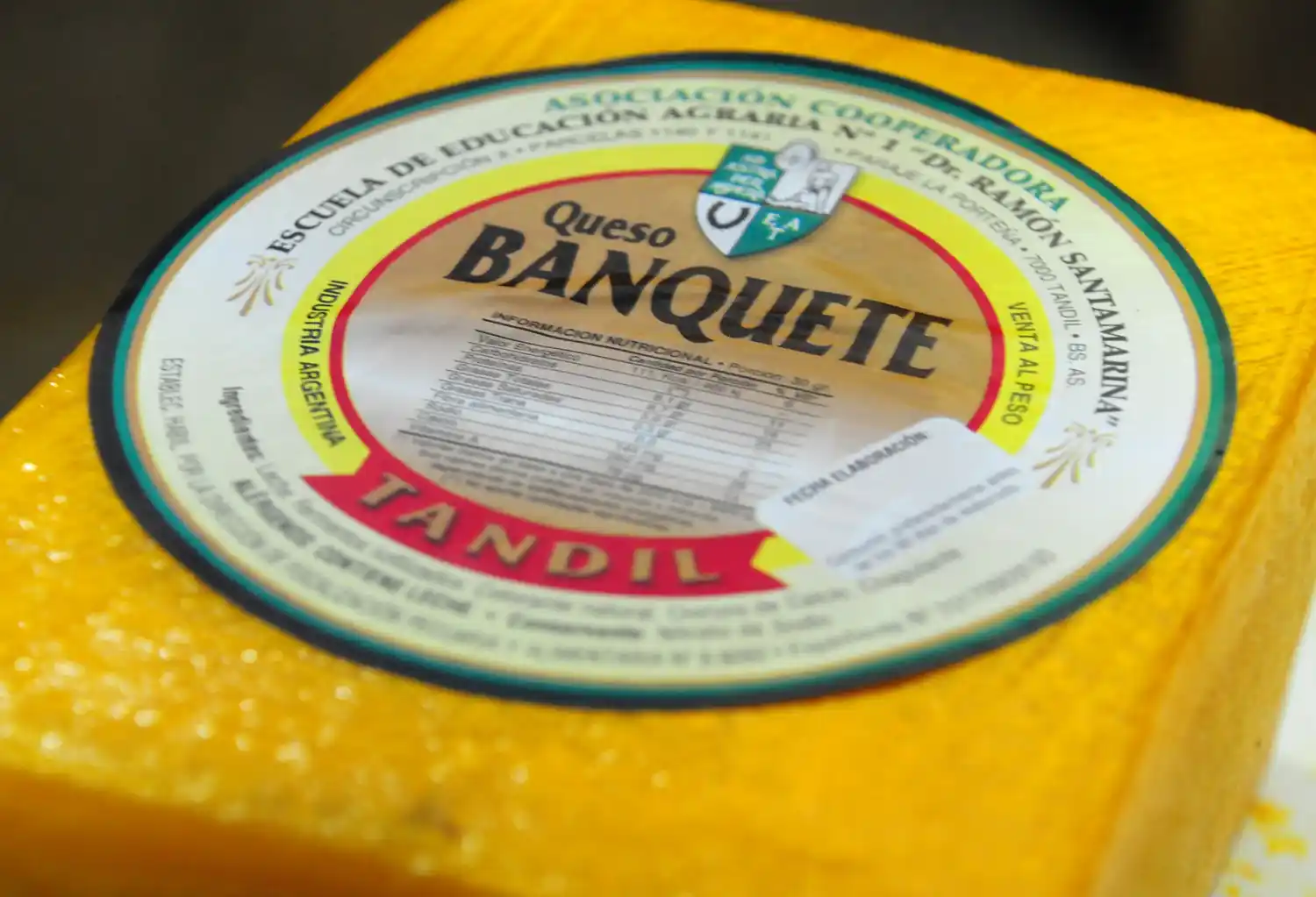 Queso banquete, el tradicional de Tandil.