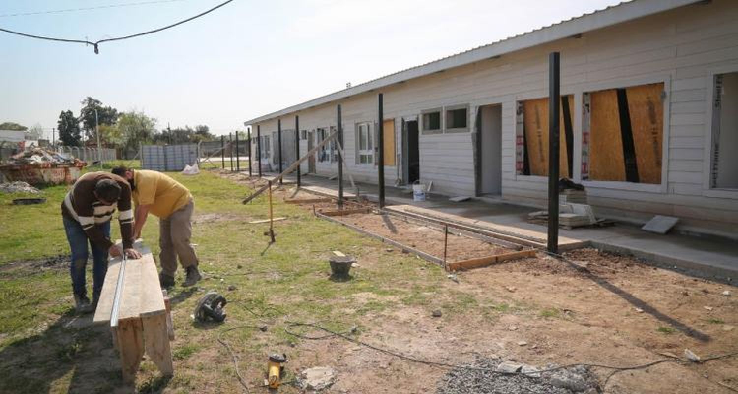 Avanzan las obras en el Jardín de Banfield