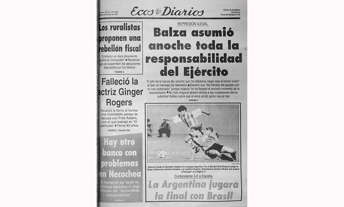 Miércoles 26 de abril de 1995