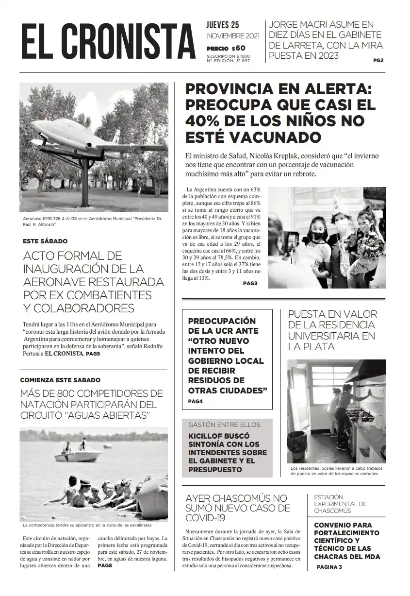 Tapa 25 noviembre 2021